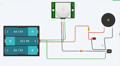 PIR Motion Detecting circuit without using Arduino Microcontroller simple motion sensor circuit diagram